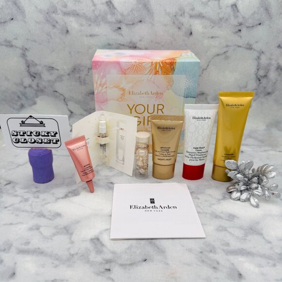 Elizabeth Arden Ceramide Skincare Set-SerumNight & Eye CreamEDT-6pc-BOXED-NEW